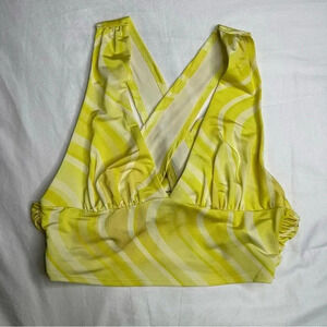 Urban Outfitters Yellow Swirl Top